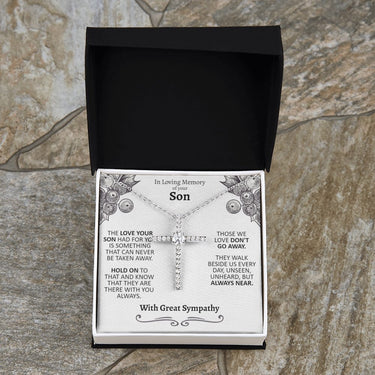 Memory of Son Diamond Cross Necklace - Love You This Much